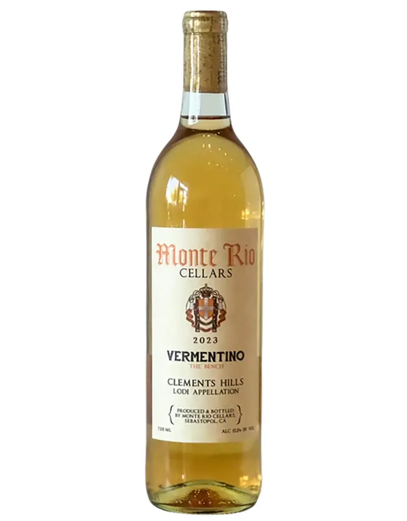 Monte Rio Cellars 2024 Vermentino, The Bench, Clements Hills, Lodi, California [Skin-Contact]