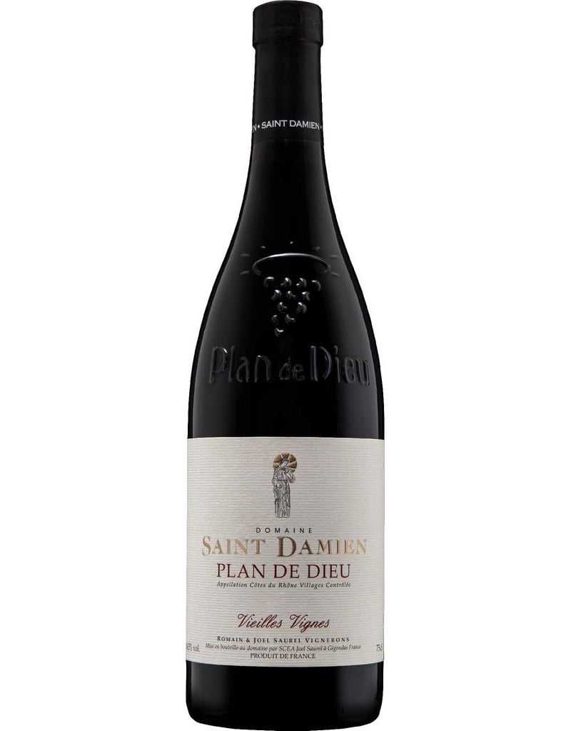 Domaine Saint Damien 2023 Côtes du Rhone Villages Plan de Dieu Vieilles Vignes, Rhône, France