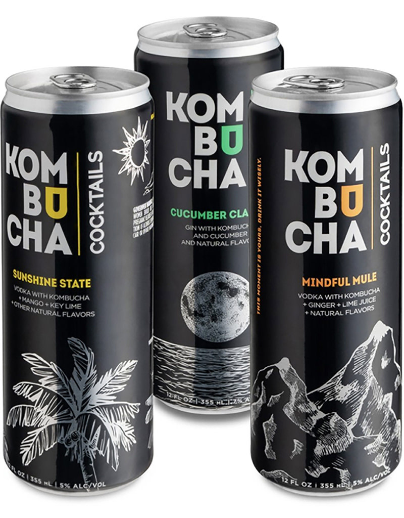 Kombucha Cocktails™ RTD Infused Kombucha Cocktails, Variety Pack - 8pk Cans