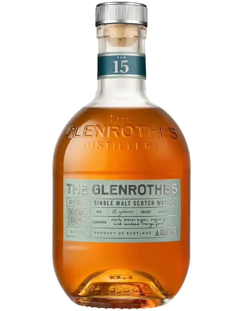 The Glenrothes 15 Year Old Single Malt Scotch Whisky, Speyside, Scotland 700mL