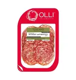 Olli Toscano Salami Sliced, United States - Single 4oz Tray