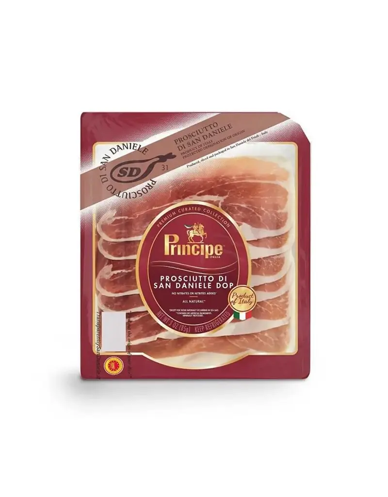 Principe San Daniele Proscuitto DOP Sliced 3oz Principe San Daniele Proscuitto DOP Sliced 3oz