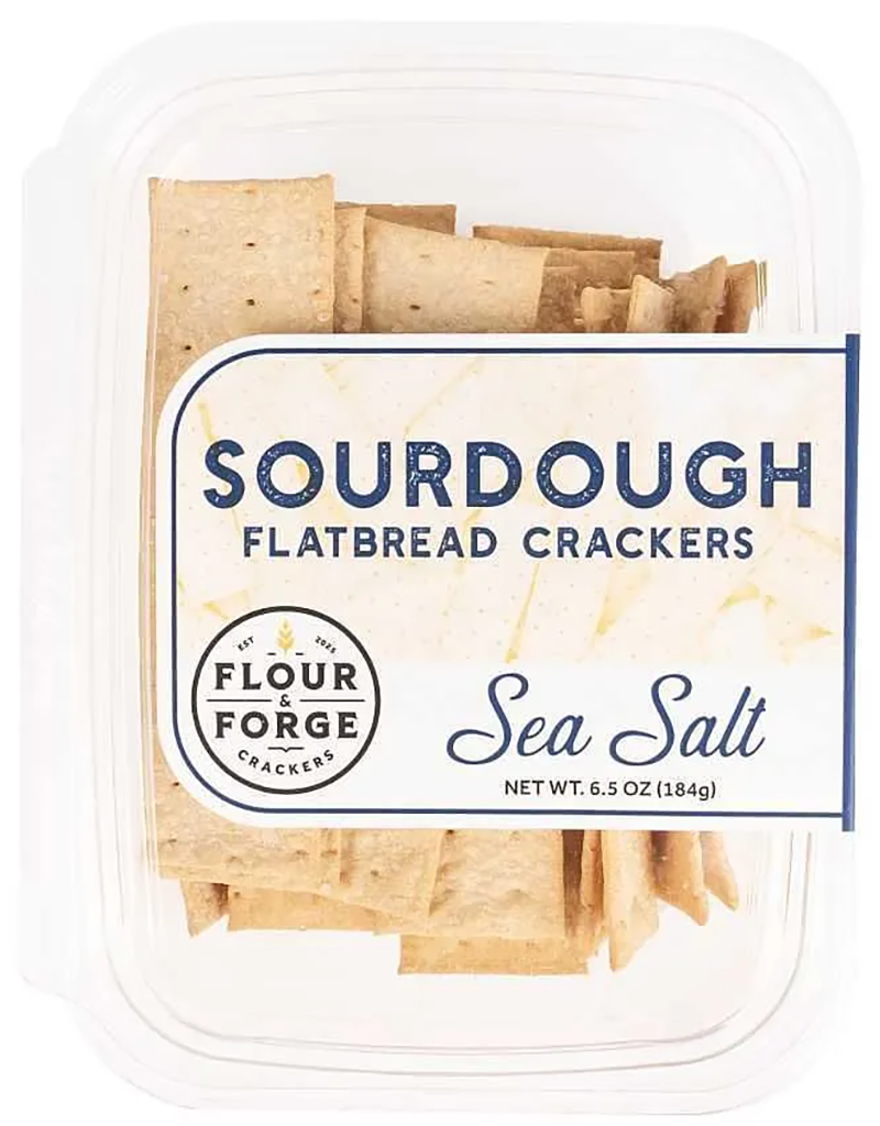 Flour & Forge Mediterranean Sea Salt Flatbread Crackers
