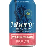 Liberty In A Can Watermelon 5mg THC Seltzer, Tennessee - 4pk - 12oz Cans