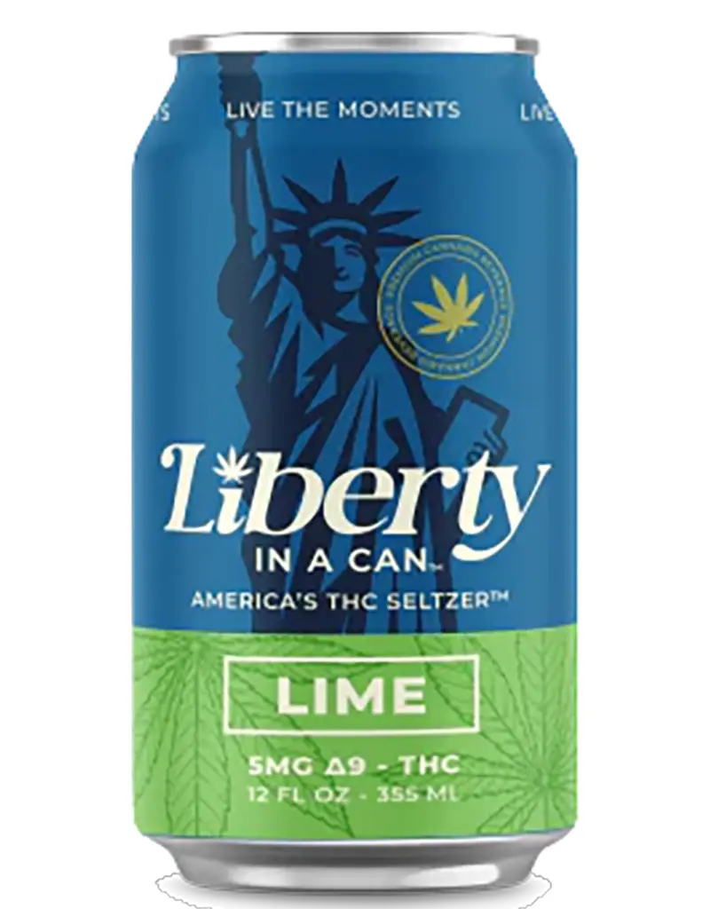 Liberty In A Can Lime 5mg THC Seltzer, Tennessee - 4pk - 12oz Cans