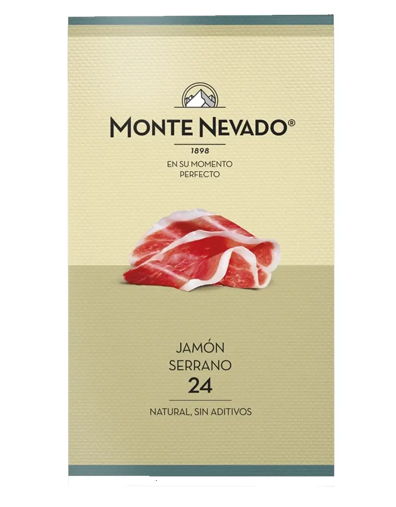 Monte Nevado 24 Month Jamón-Serrano, All Natural Ham, Spain - Single 3oz Pack