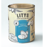 LITYS Natural Olive Oil & Sea Salt Potato Chips - Single 9oz Tin