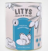 LITYS Natural Olive Oil & Sea Salt Potato Chips - Single 18oz Tin