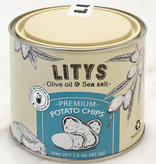 LITYS Natural Olive Oil & Sea Salt Potato Chips - Single 1.5oz Tin