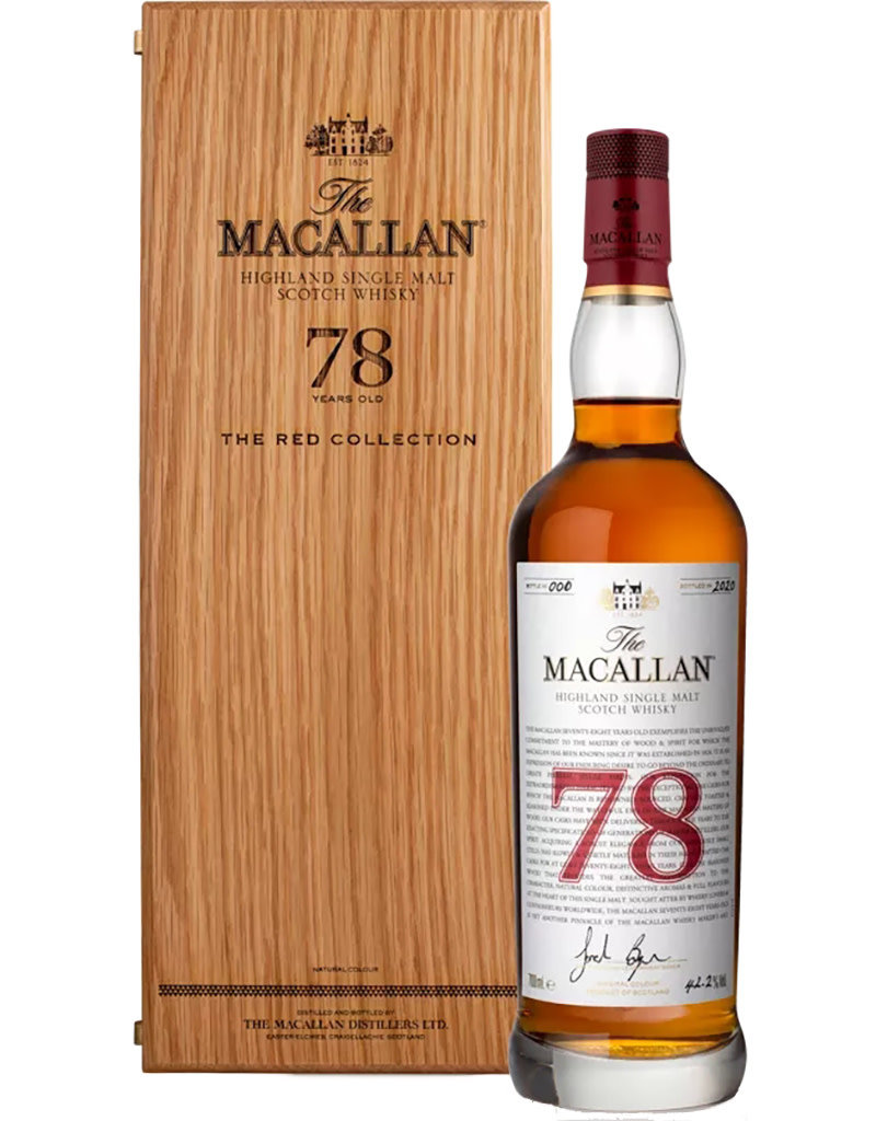 The Macallan 'The Red Collection' 78 Year Old Single Malt Scotch Whisky Speyside - Highlands, Scotland 700mL