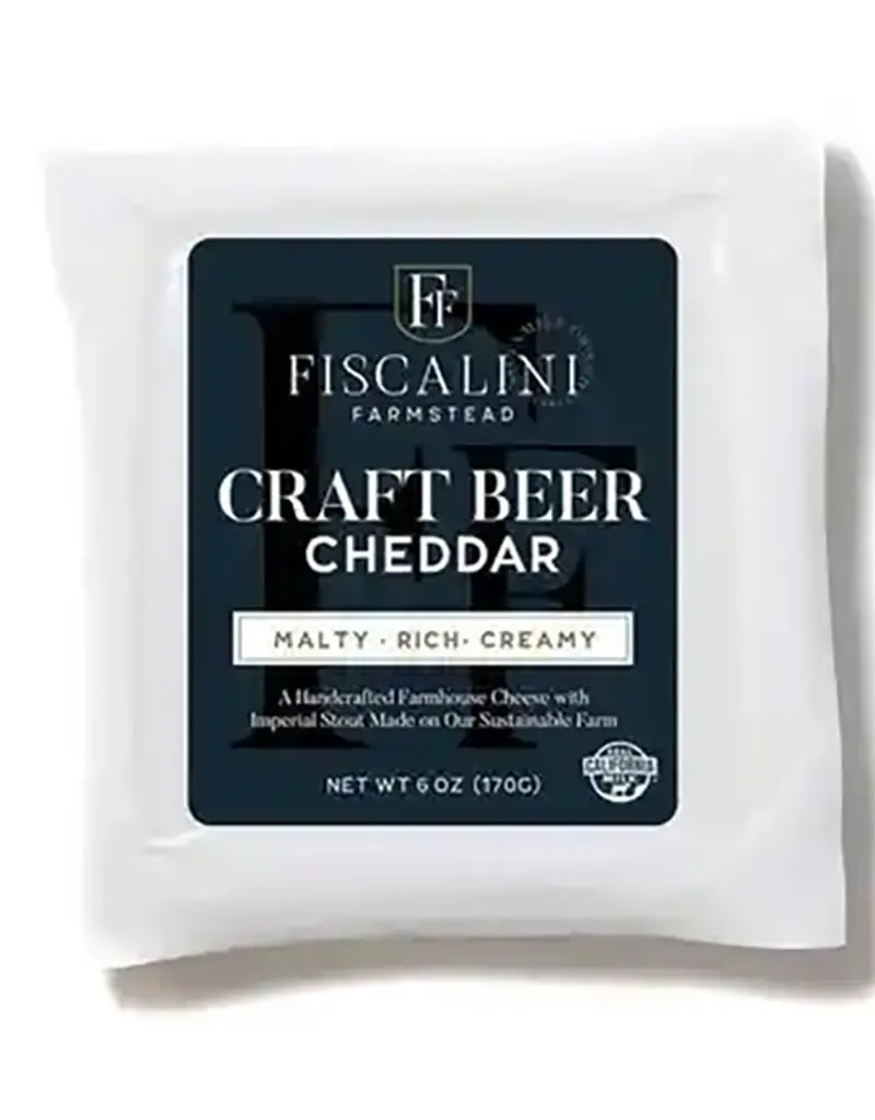 Fiscalini Farmstead Craft Beer Cheddar, California, 6oz