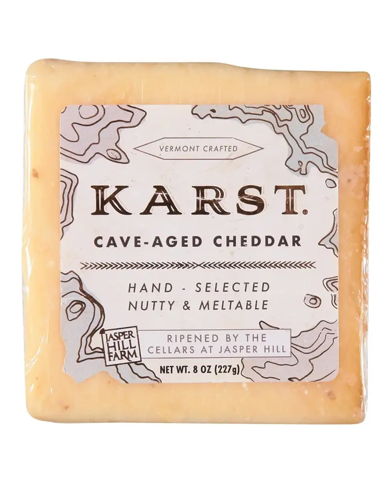 Karst Cave Aged Cheddar Cheese, Vermont - Single 8oz Block