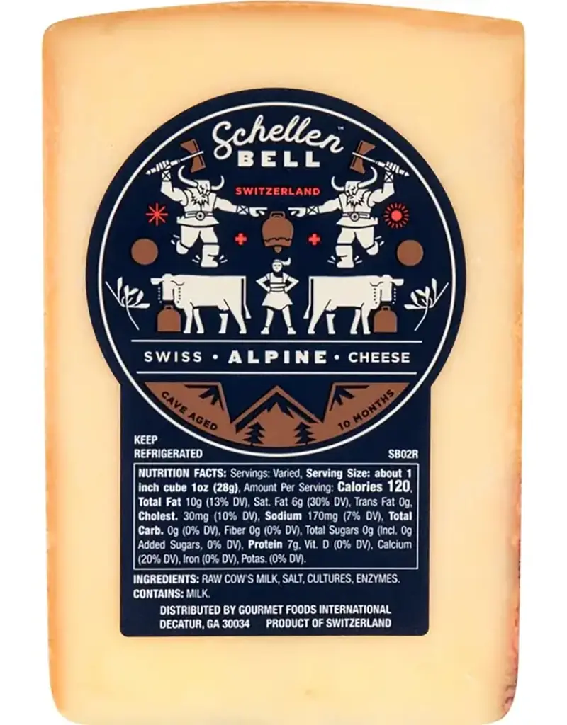 Schellen Bell Alpine Cheese, Switzerland 6oz