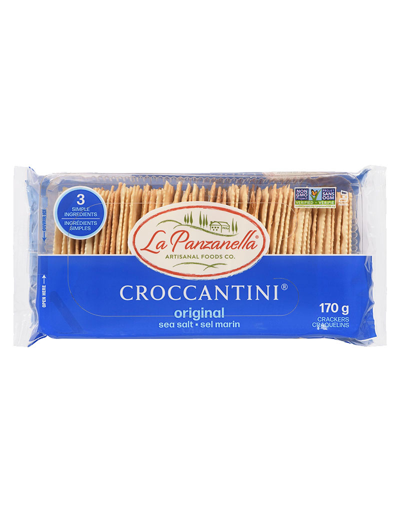 La Panzanella Mini Croccantini Sea Salt, Crackers - 6oz Single Tray