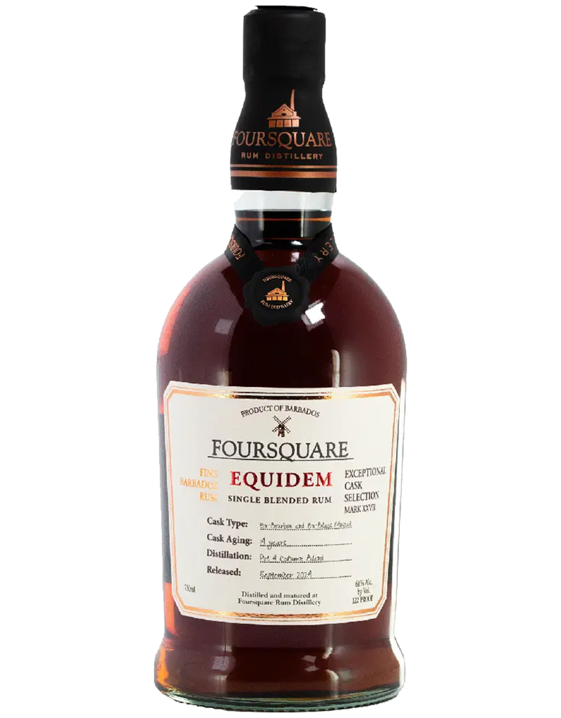Foursquare Rum Distillery Exceptional Cask Selection 'Equidem Mark XXVII' 14 Year Old Single Blended Rum, Barbados