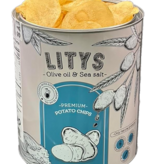 LITYS Natural BBQ Barbecue Potato Chips - Single 9oz Tin
