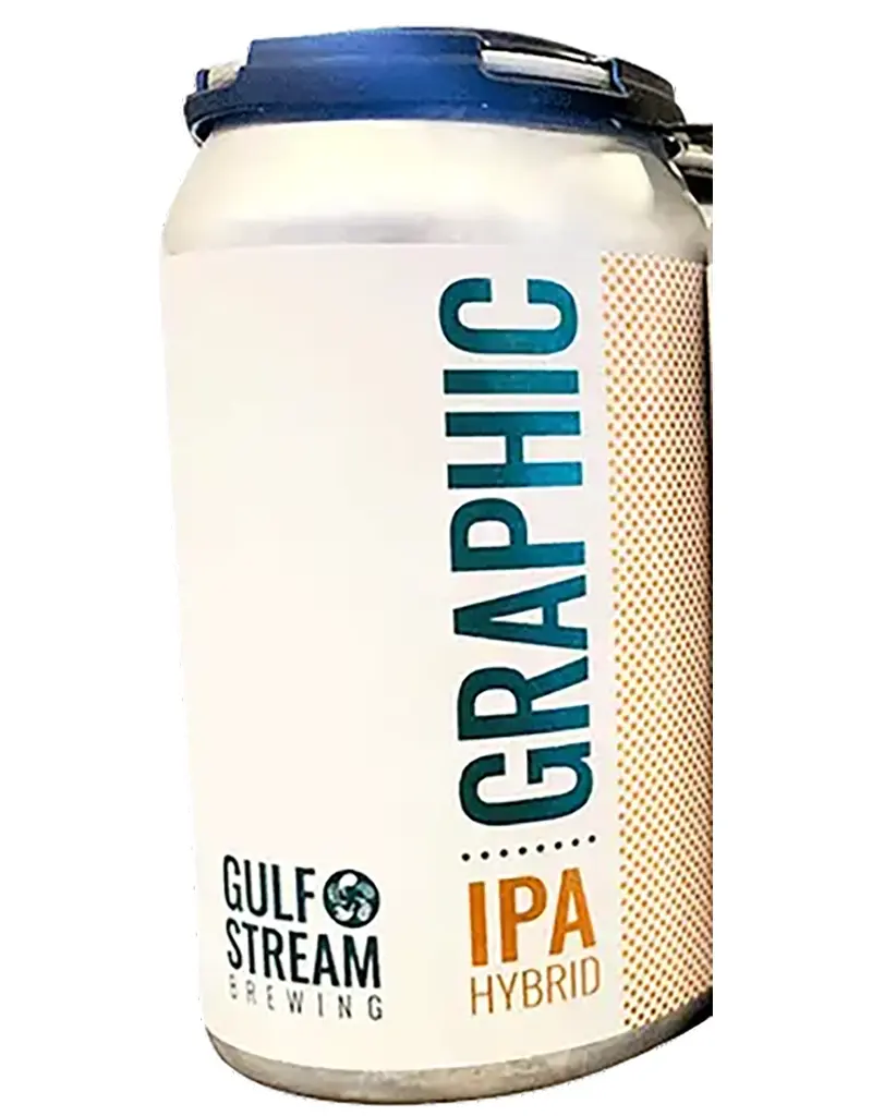 Gulfstream Brewing Co. Graphic Hybrid IPA Beer, Florida 6-pack Cans