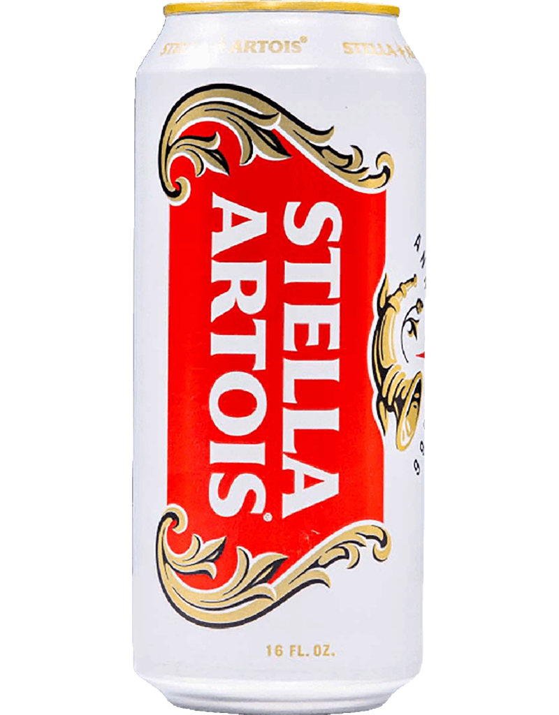 Stella Artois Lager, Belgium - 16oz Single Beer Can