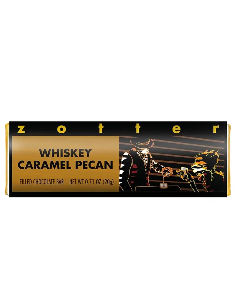 Zotter Whiskey Pecan Mini Chocolate Bar .71 oz - Austria