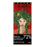 Zotter 72% Belize Dark Chocolate Bar, Austria - 2.47oz Single Bar
