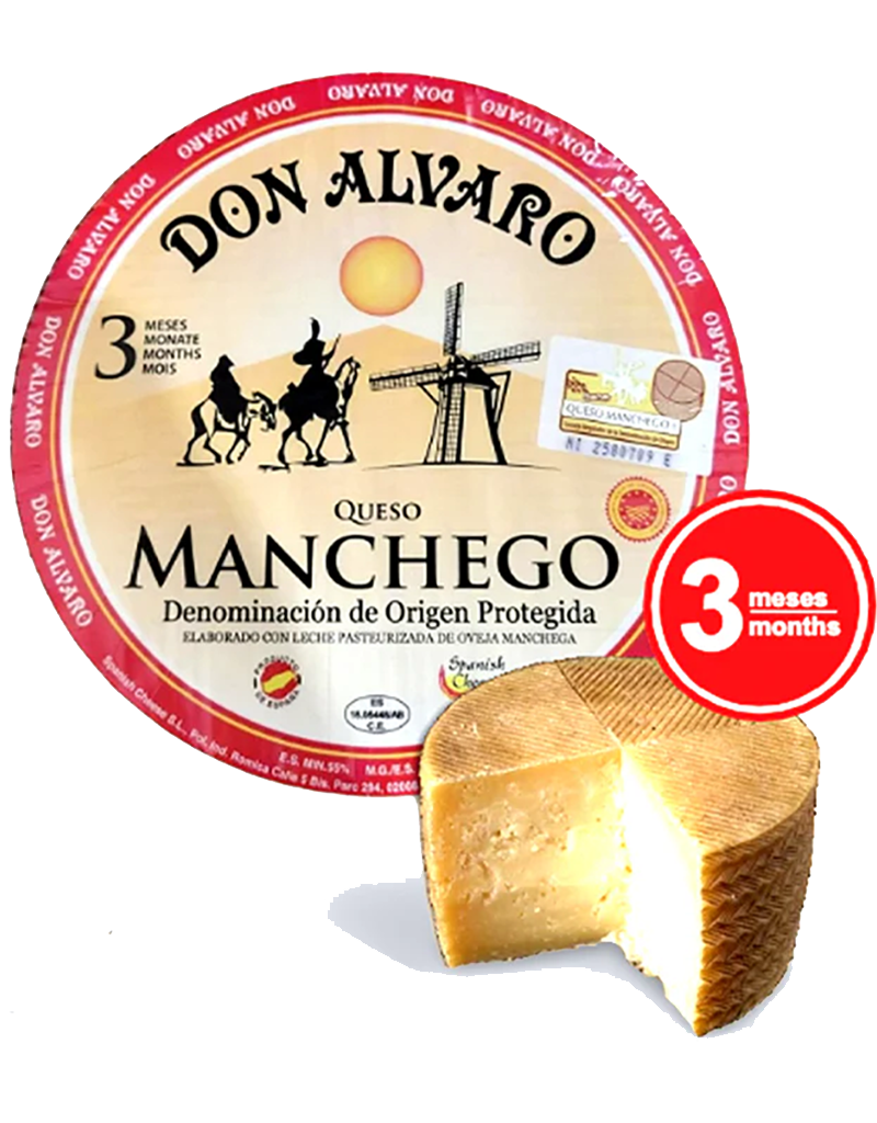 Don Alvaro 3 month Manchego, Spain - 7oz  Single Wedge