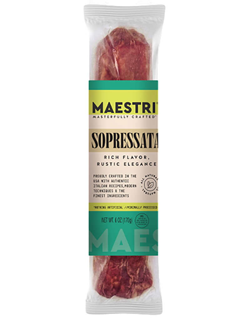 MAESTRI Sopressata Italian Dry Sausage, Italy - 6oz