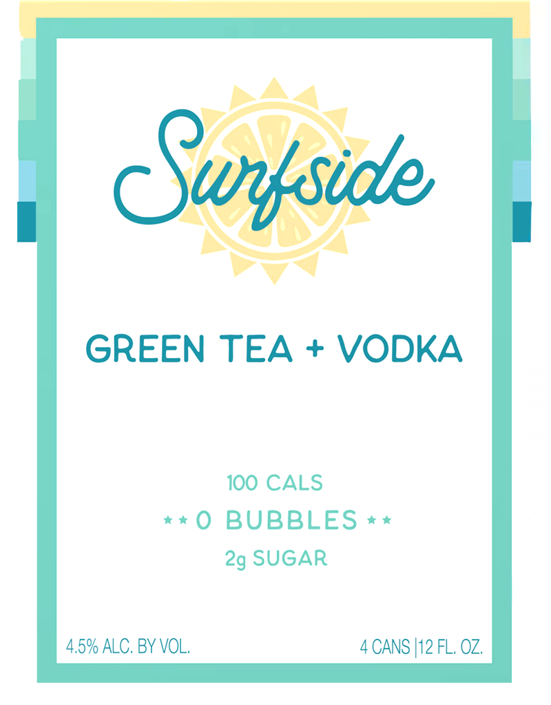 Surfside  Green Tea + Vodka Starter, Pennsylvania - 4pk Cans