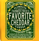 Plymouth Farmer Fred's Favorite Cheddar, Vermont - Single 8oz Block