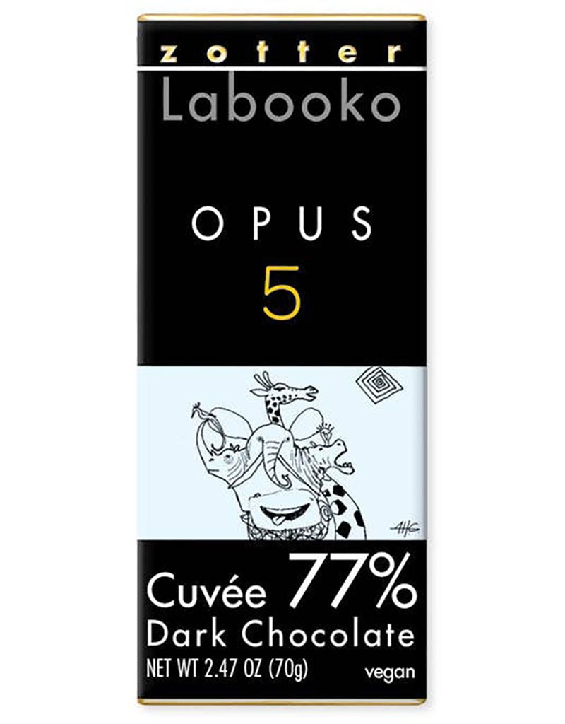 Zotter Labooko 77% Opus 5 Dark Chocolate Bar - 2.47oz