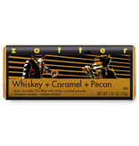 Zotter 70% Dark Chocolate Whiskey + Caramel + Pecan Bar, Austria - 2.47oz Single Bar