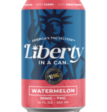 Liberty In A Can 10mg THC Watermelon Seltzer, Tennessee - 4pk - 12oz Cans
