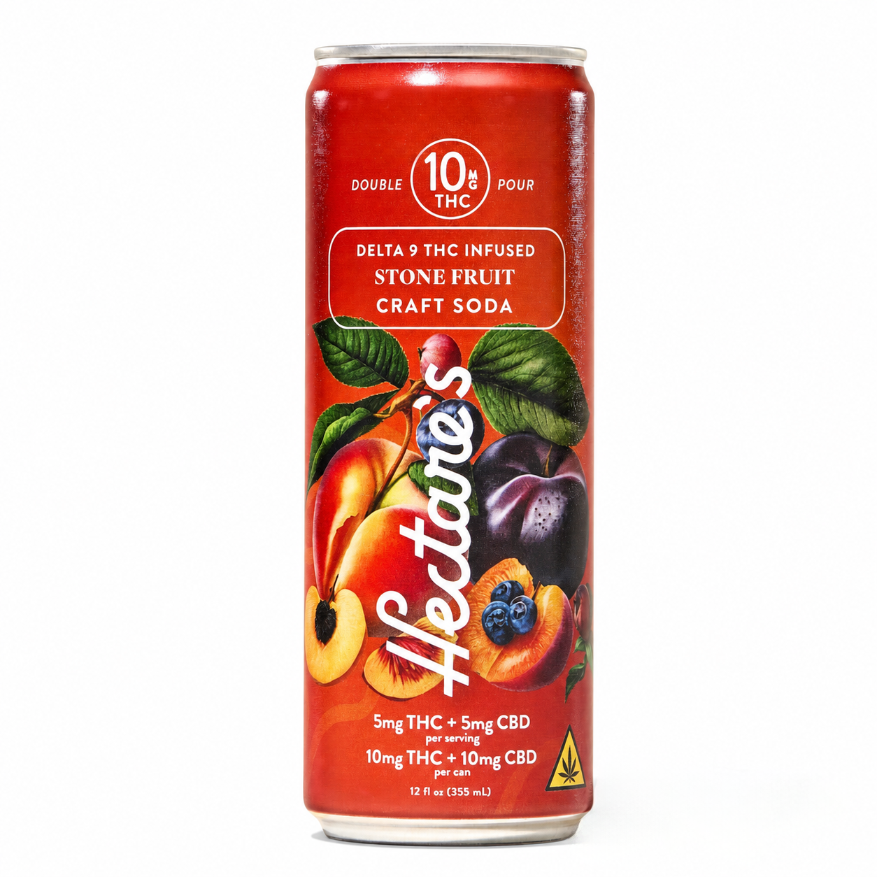 Hectare's Stone Fruit Delta 9 Craft Soda 10mg, Louisville, Kentucky - 4pk Cans