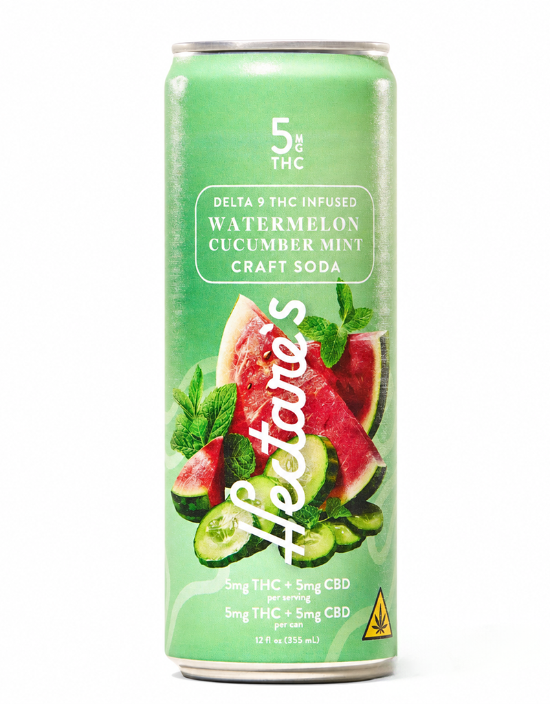 Hectare's Watermelon Cucumber Mint Delta 9 Craft Soda 5mg, Louisville Kentucky - 4pk Cans
