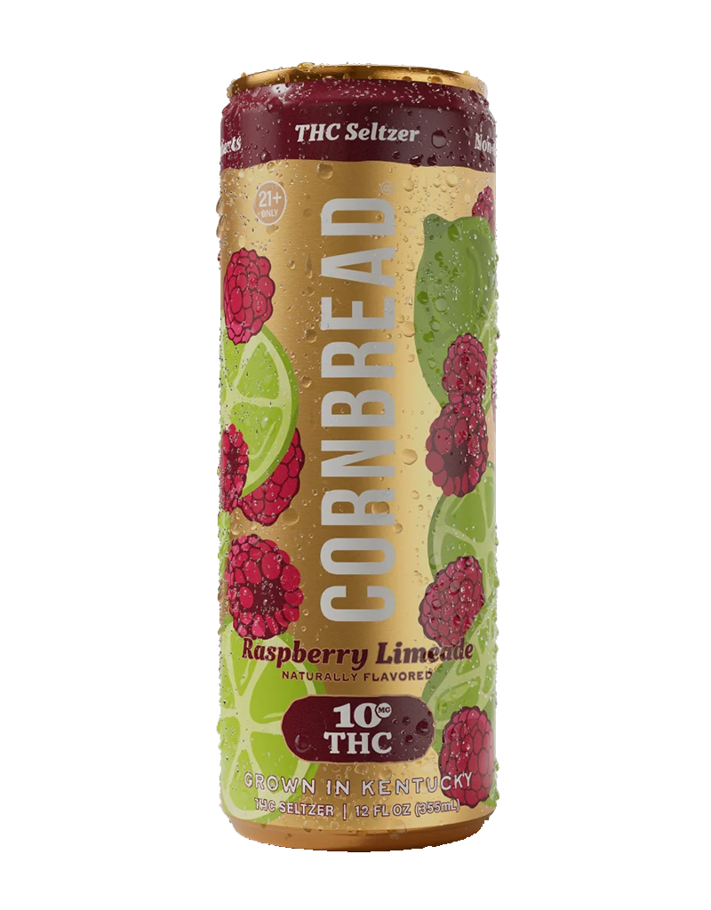 Cornbread Hemp Raspberry Limeade THC Seltzer 10mg, Louisville, Kentucky - 4pk Cans