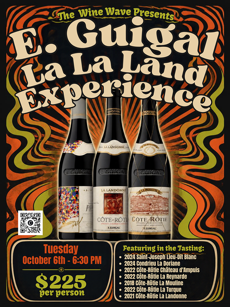 6:30 PM | Tuesday | 6 October | 'La La Land' the E. Guigal Experience | Event Tasting Ticket