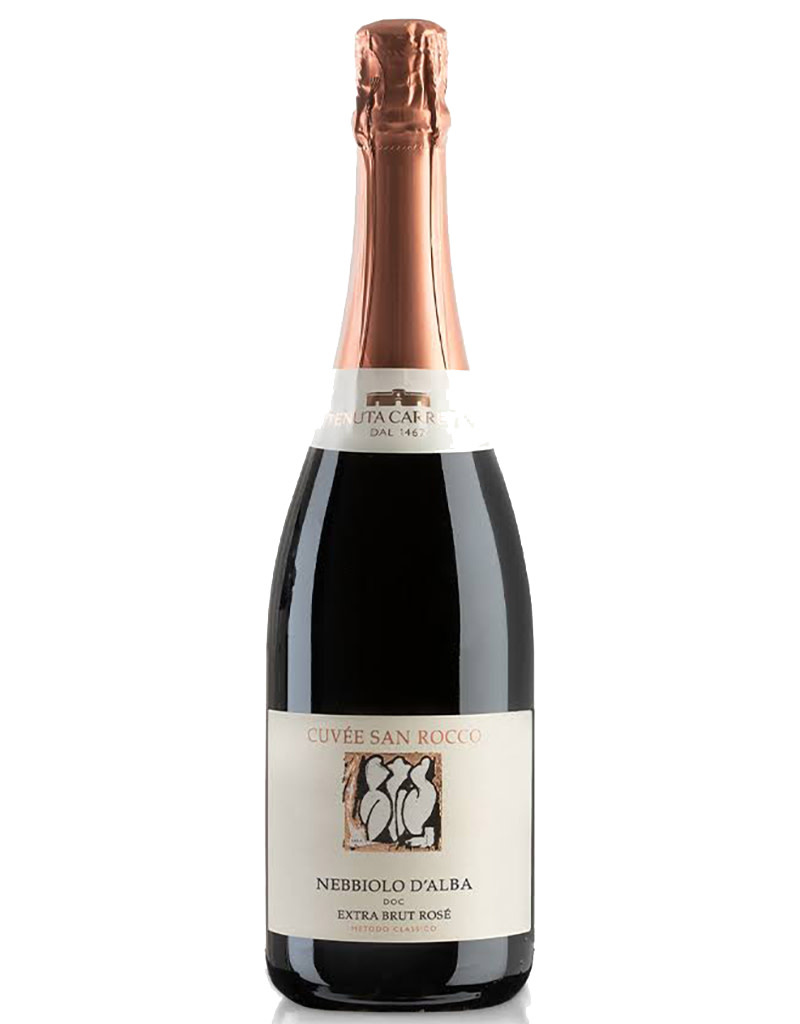 Tenuta Carretta 2024 'Cuvée San Rocco' Nebbiolo d'Alba Spumante Extra Brut Rosé, Piedmont, Italy