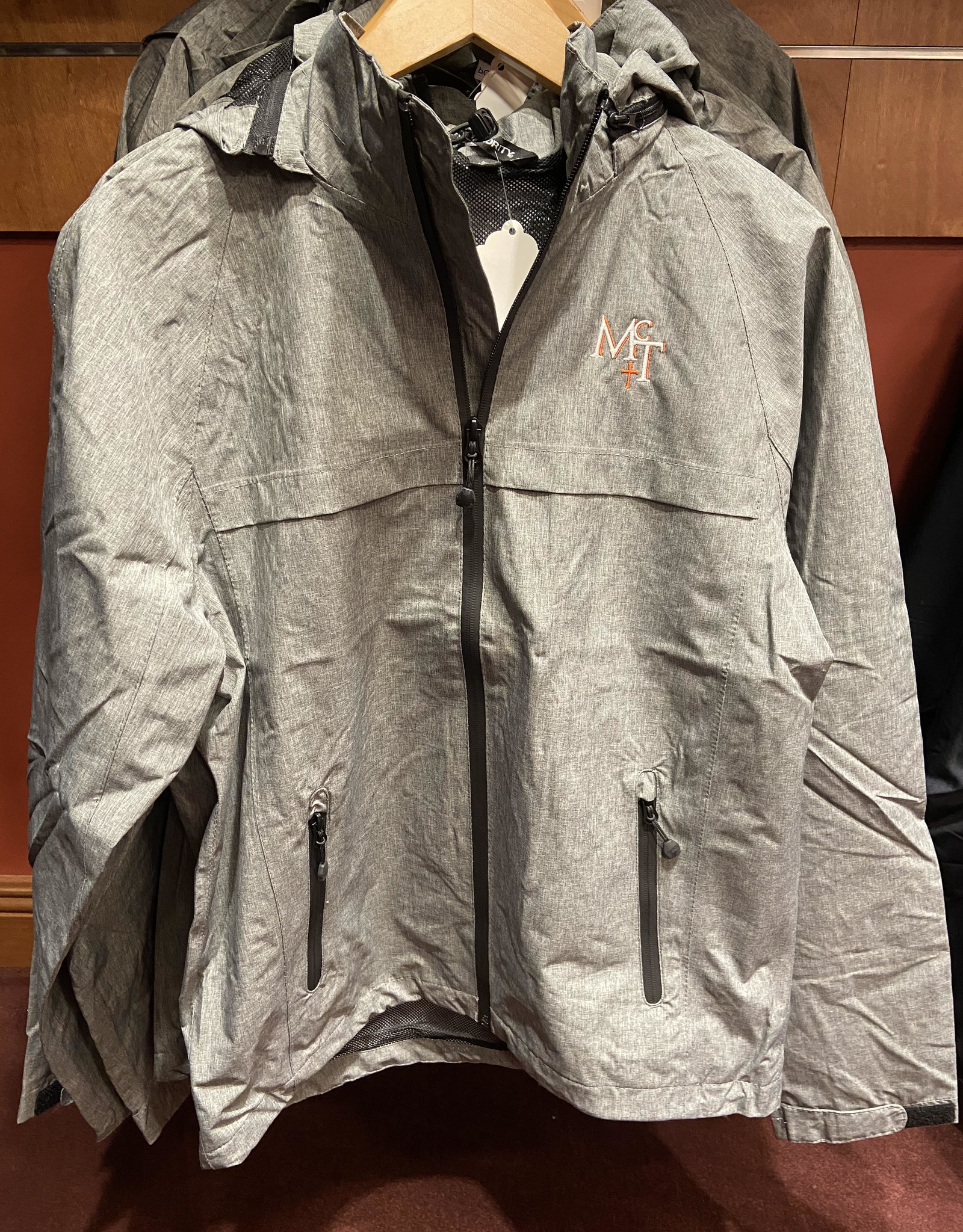 Gray Port Authority Rain Jacket