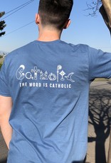 Catholic T-shirt - denim