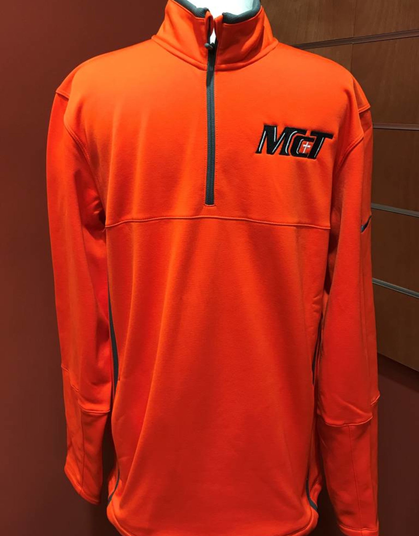 Nike Half Zip- Orange w/McT Logo