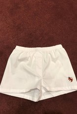 Kids Boxer Shorts White w/ Logo 6-12 Month