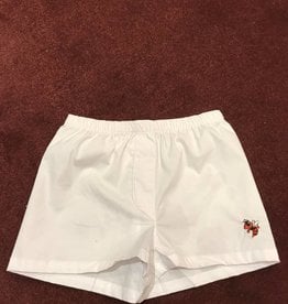 Kids Boxer Shorts White w/ Logo 12-18 Month