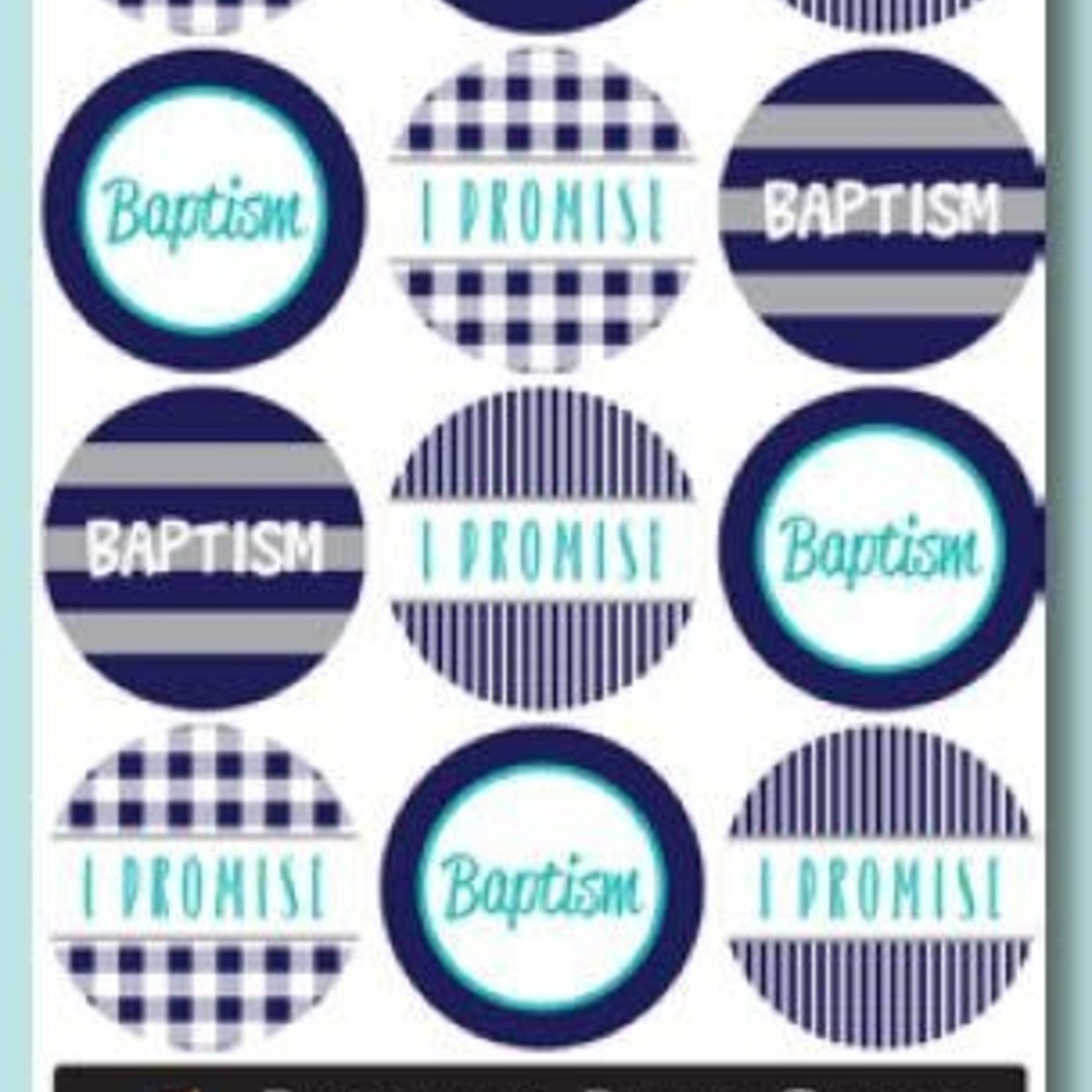 Sticker Baptism Promise - Blues