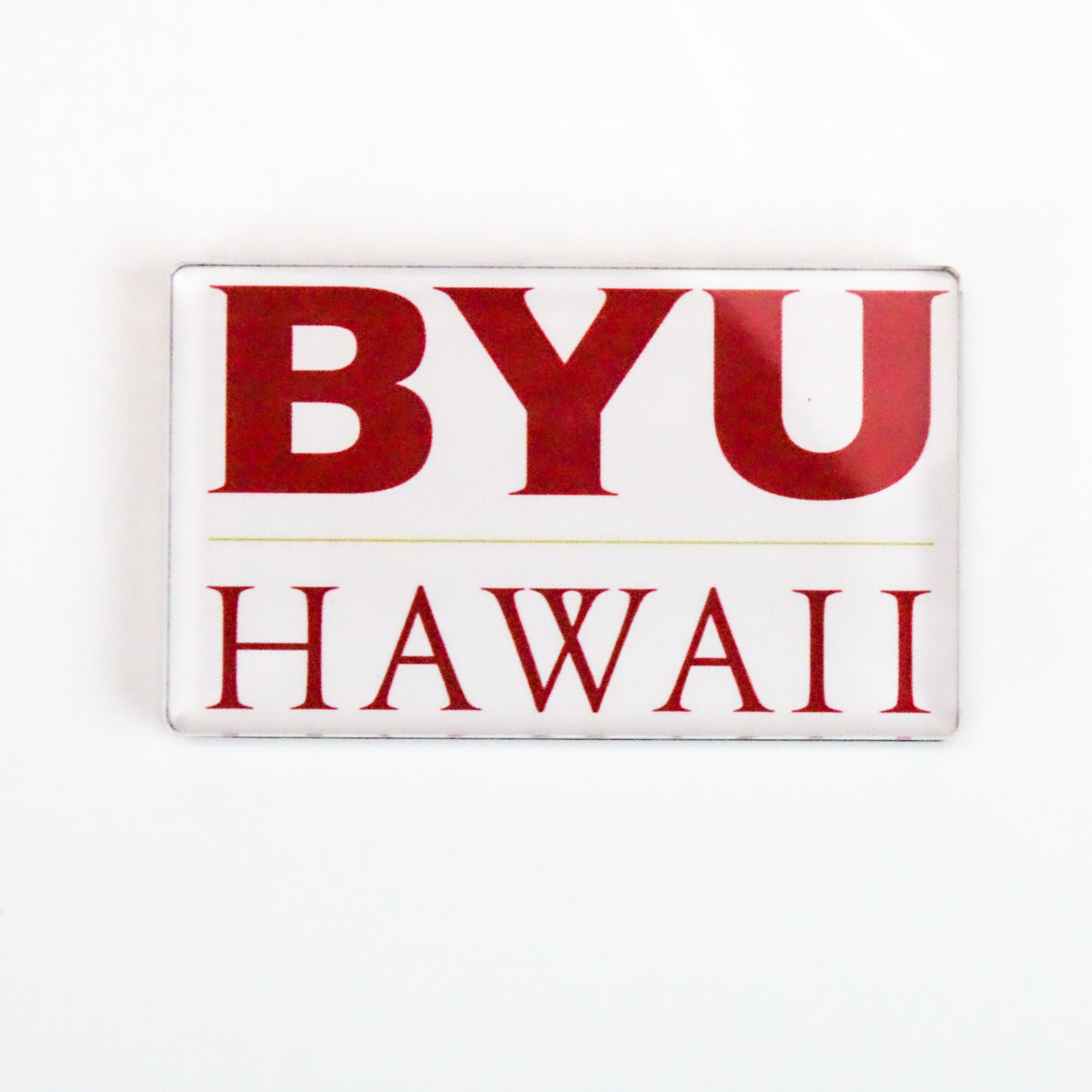 BYU-HAWAII LOGO MAGNET (white)
