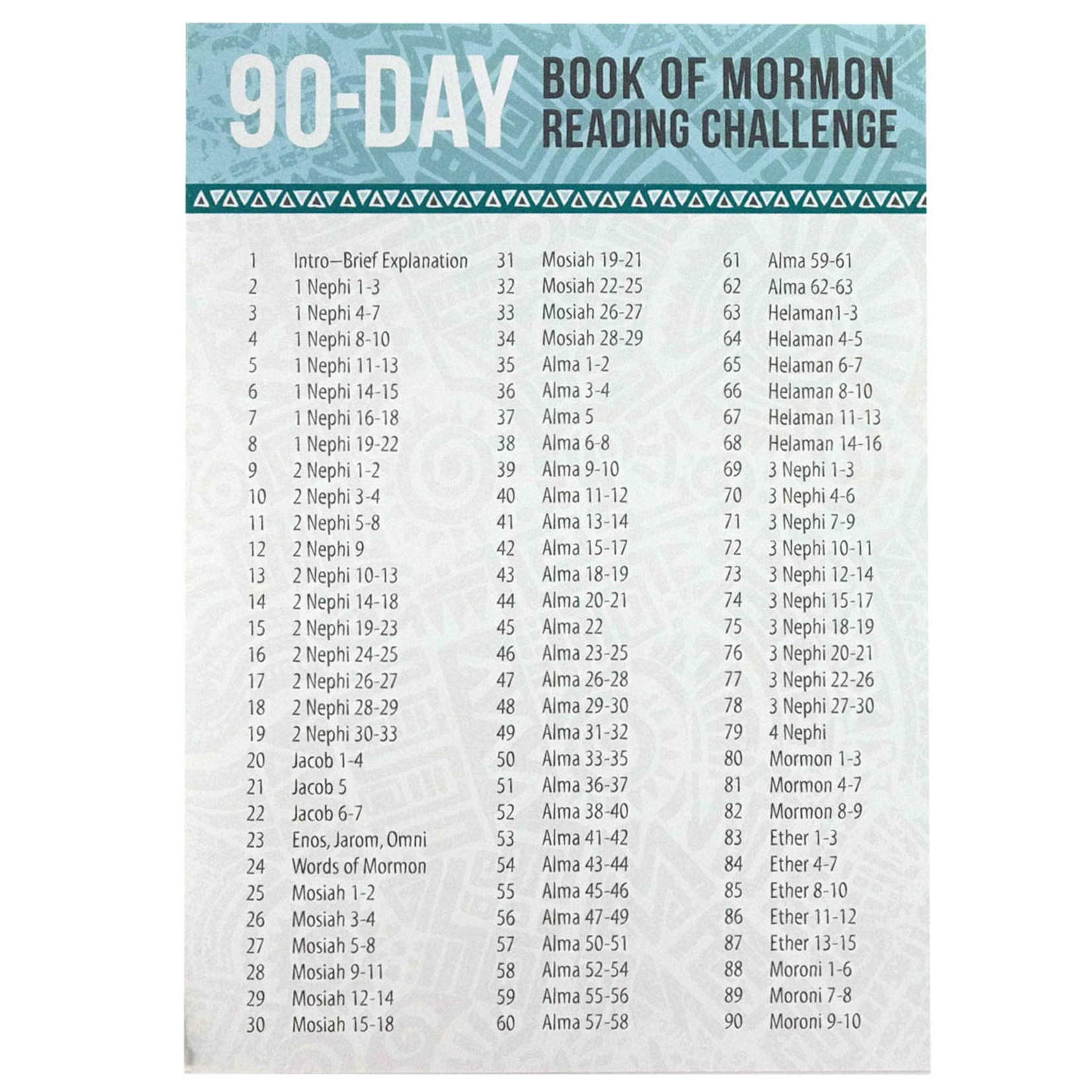 Book of Mormon in 90 days (5x7 print)