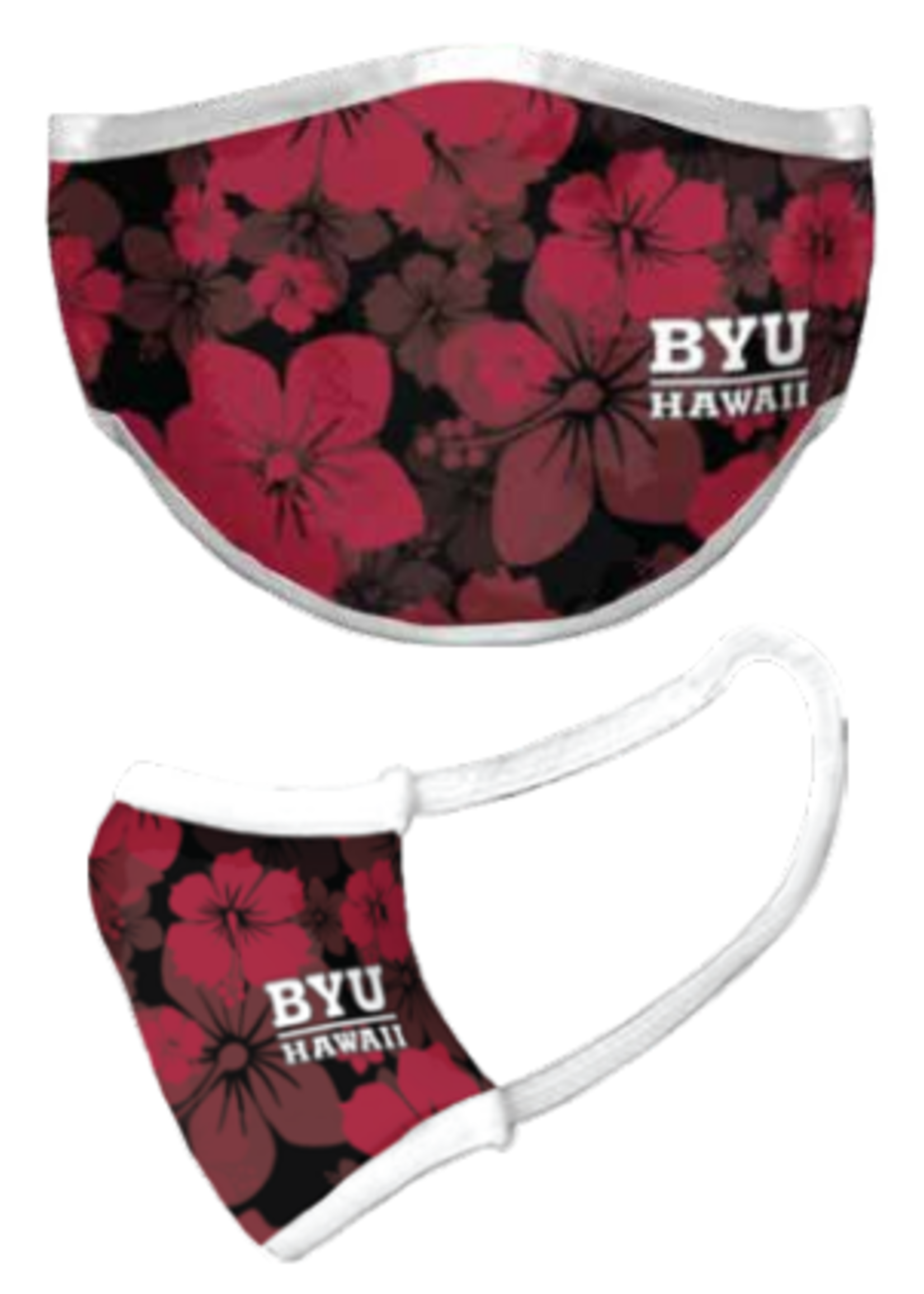 DISC Face Mask - BYU Hawaii Floral