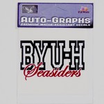 Decals BYUH Large -  #6 DISC W/CURSIVE SEASIDERS