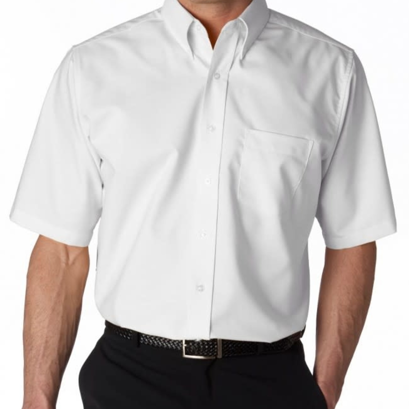 White Short Sleeve Dress Shirt