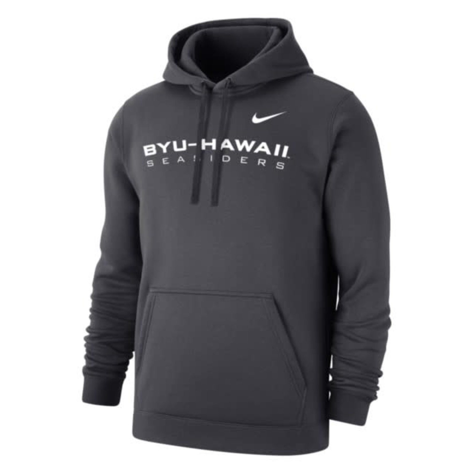 nike team club fleece hoodie anthracite