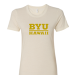 BYU-Hawaii Ladies Gold Foil Shirt -