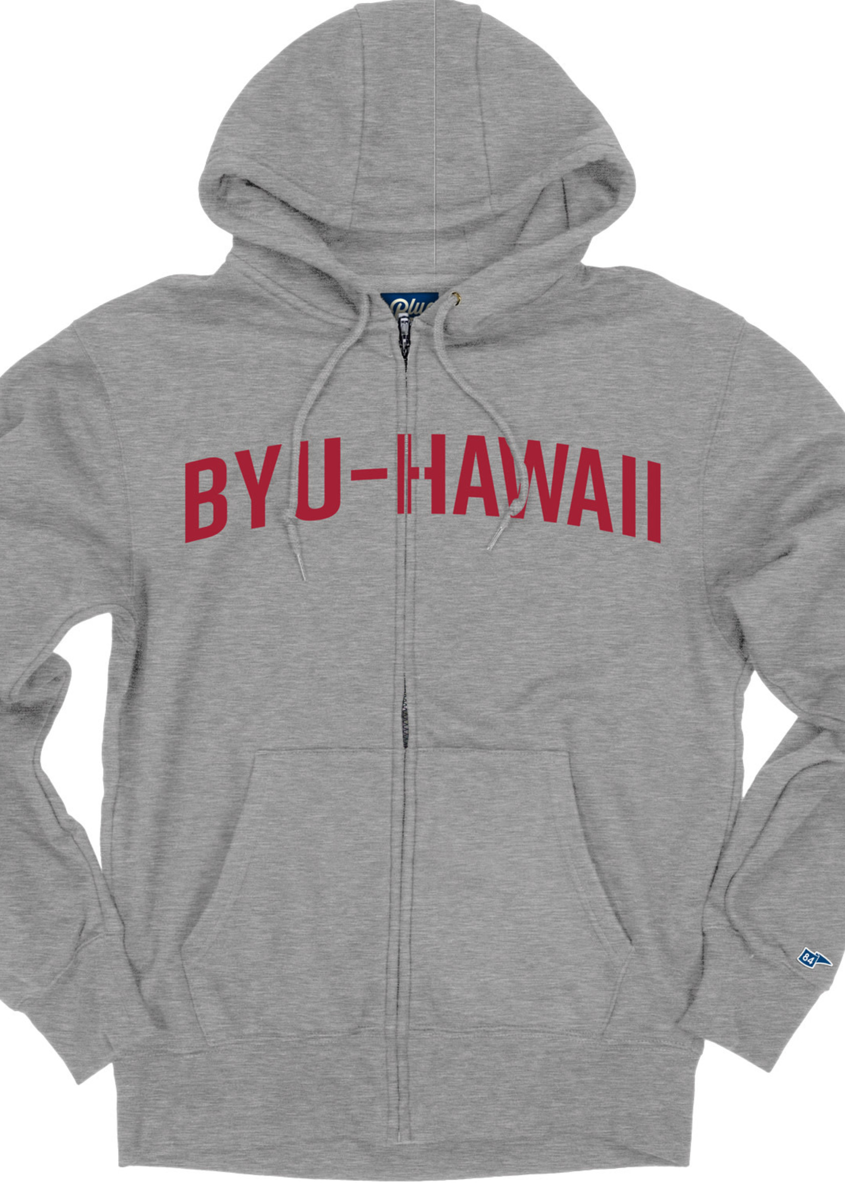 DISC BYU-Hawaii Zip Up Hoodie Graphite